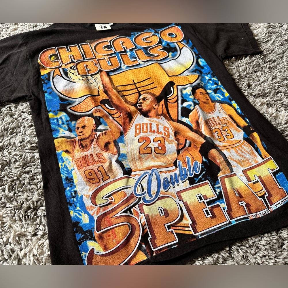 Chicago Bulls Double Three-peat Dynasty shirt - Picture 3 of 6